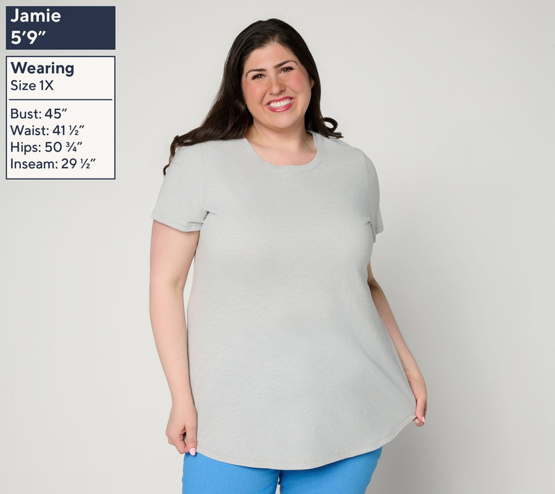 Denim & Co. Essentials Regular Linen Blend 3-Pack Tunics — View 10