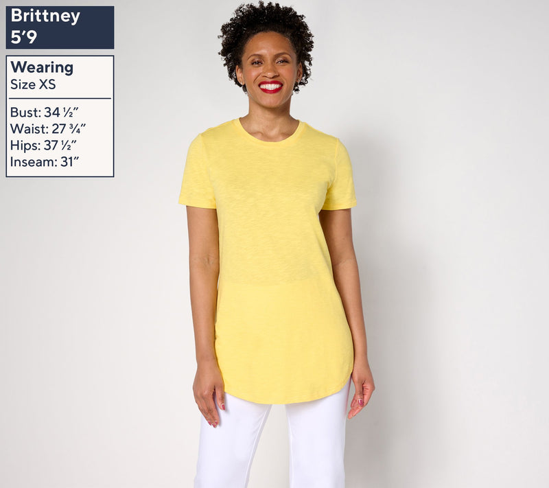 Denim & Co. Essentials Petite Linen Blend 3-Pack Tunics — View 11