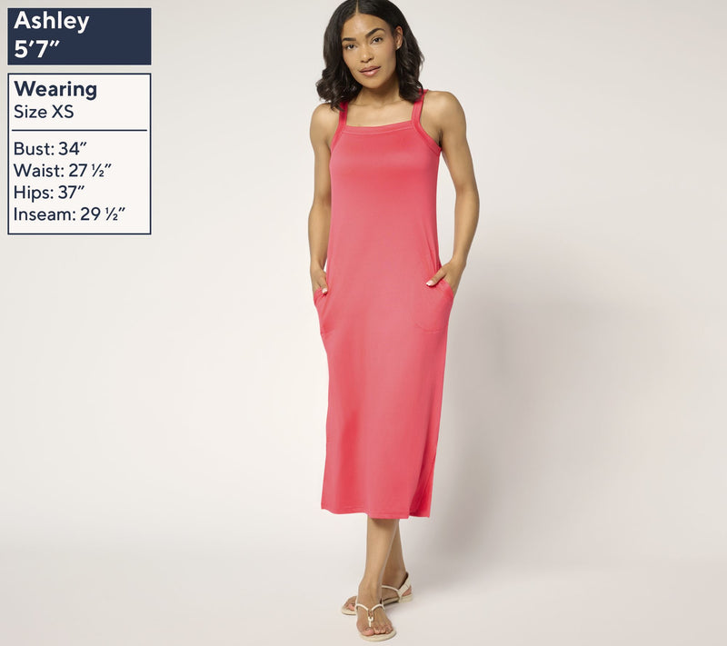 MUK LUKS Cloud Knit Shelf Bra Tank Dress — View 12