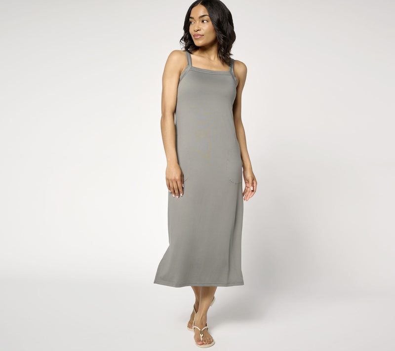 MUK LUKS Cloud Knit Shelf Bra Tank Dress — View 9