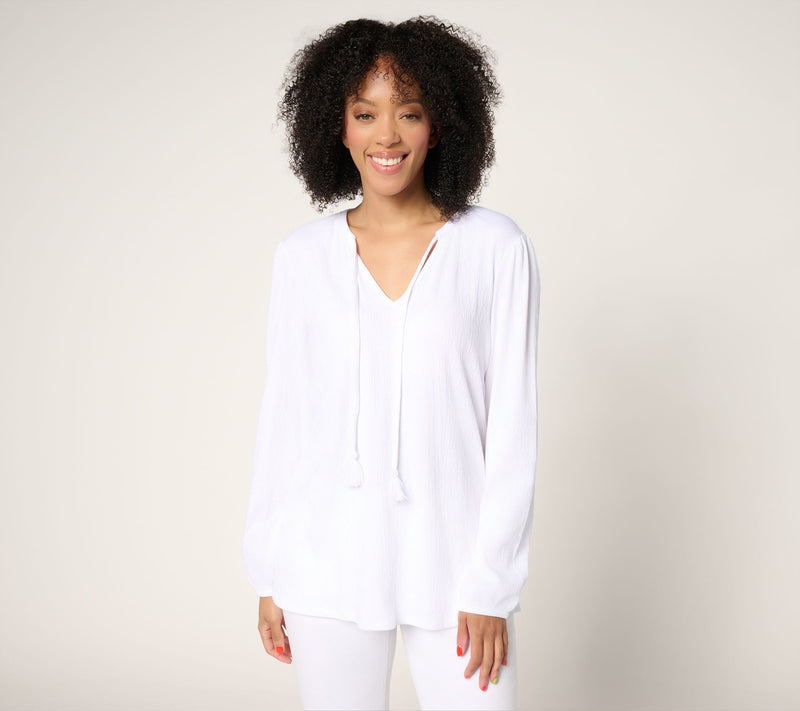 Belle by Kim Gravel Packabelle Gotta Getaway Tassel Top — View 12