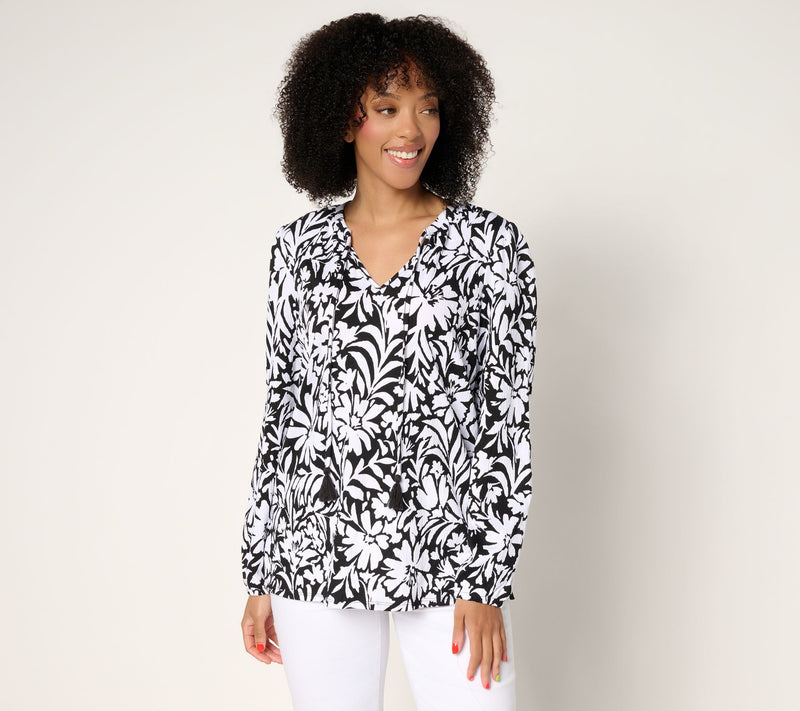 Belle by Kim Gravel Packabelle Gotta Getaway Tassel Top — View 16