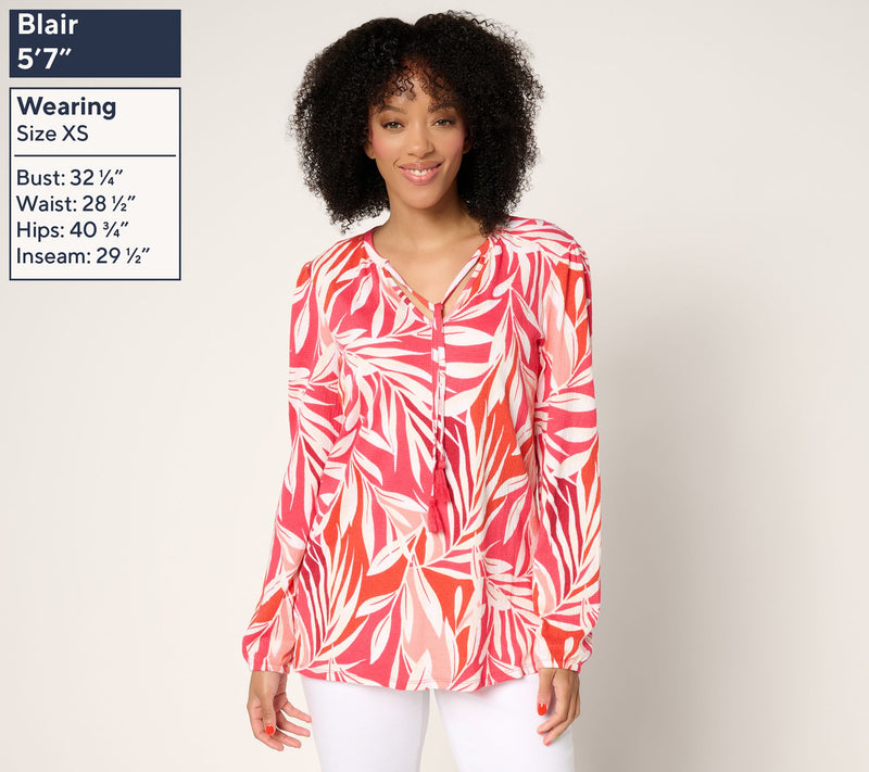 Belle by Kim Gravel Packabelle Gotta Getaway Tassel Top — View 2