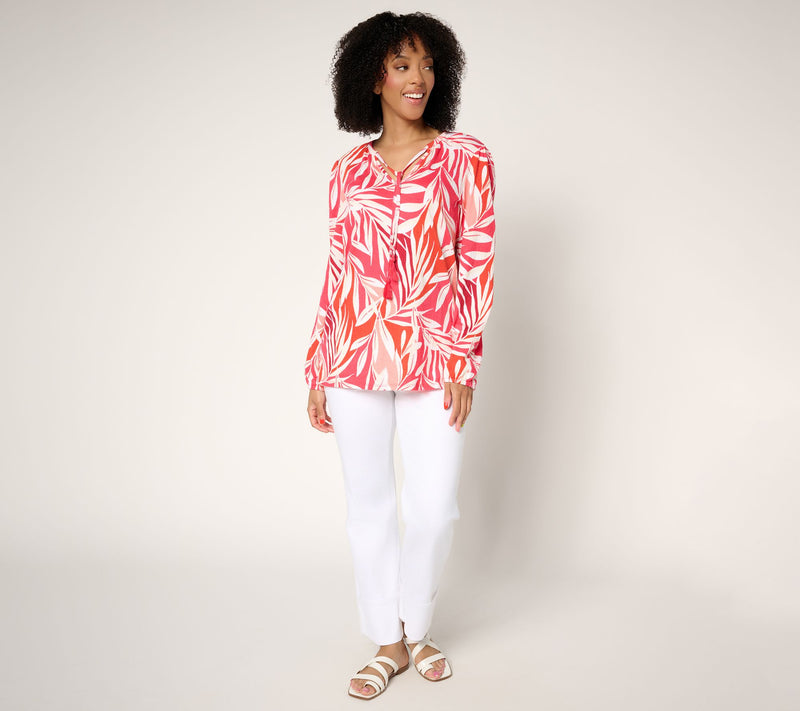 Belle by Kim Gravel Packabelle Gotta Getaway Tassel Top — View 4