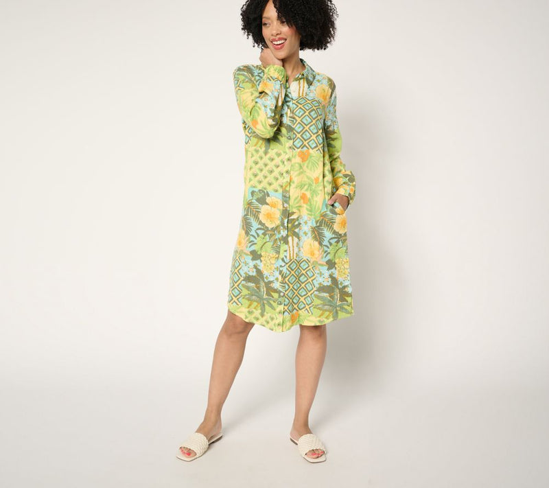 Denim & Co. Adaptive Beach Cotton Gauze Dress — View 7