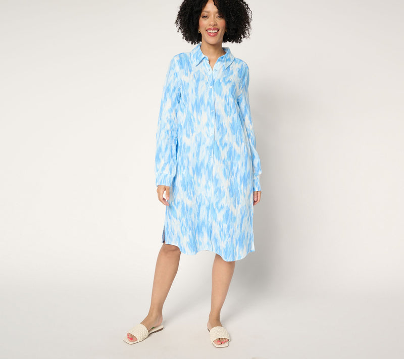 Denim & Co. Adaptive Beach Cotton Gauze Dress — View 5