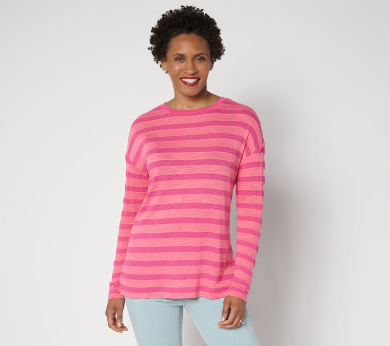 Belle by Kim Gravel Cape Cod Coastal Yachty Striped Top — Main view