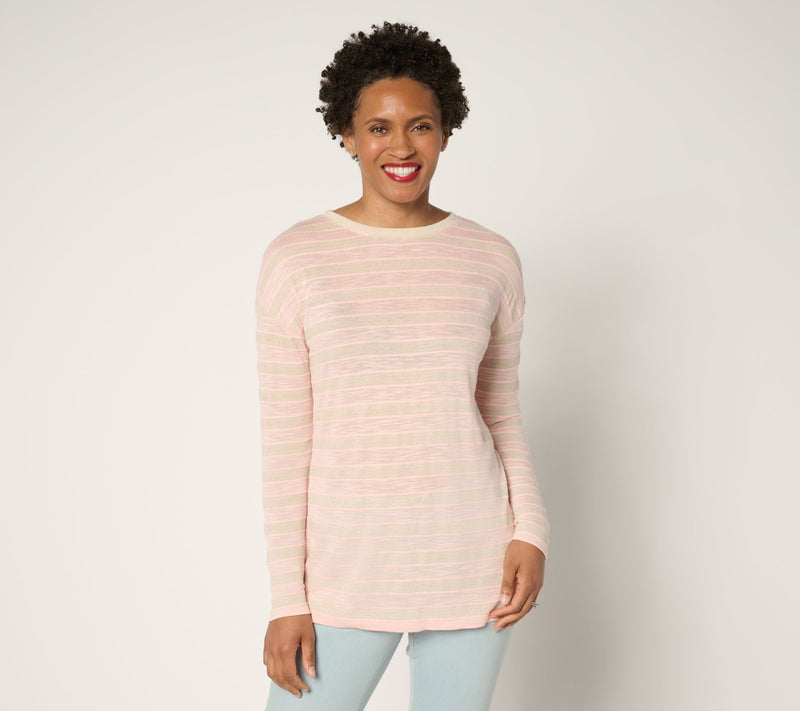 Belle by Kim Gravel Cape Cod Coastal Yachty Striped Top — View 9