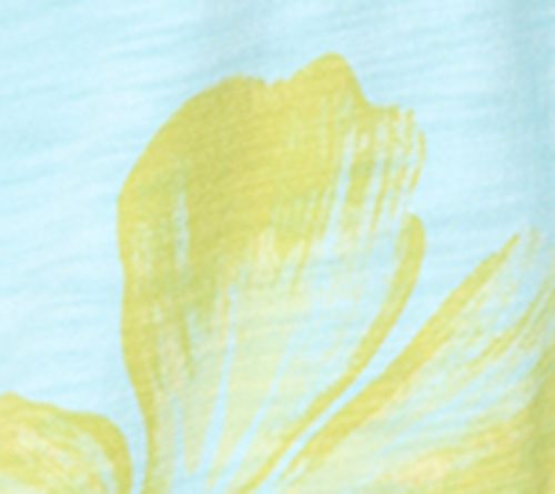 Belle by Kim Gravel Aloha Awaits Drawstring Button Up Top — View 8