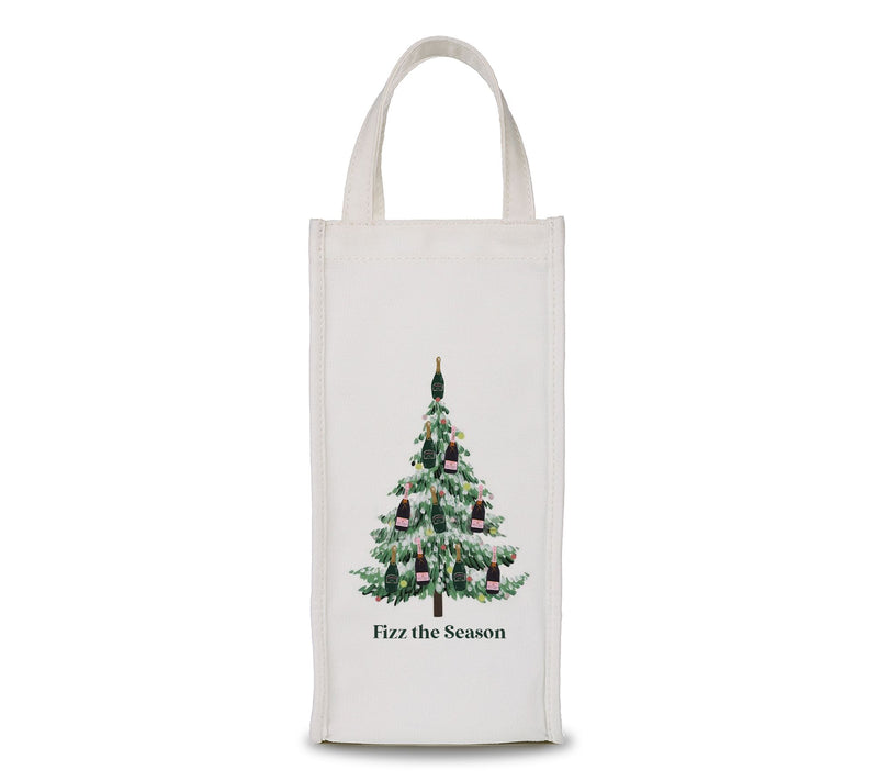 By The Edit Making Spirits Bright Holiday Cheer Wine Bag Tote — Main view