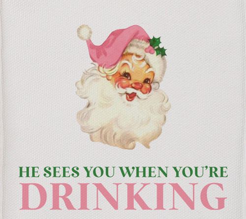 By The Edit Making Spirits Bright Holiday Cheer Wine Bag Tote — View 6