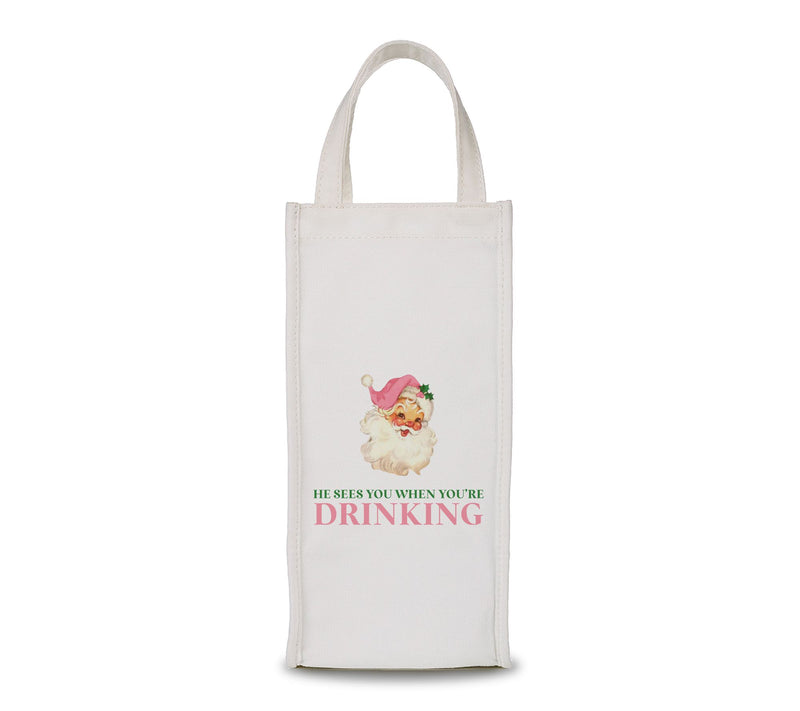 By The Edit Making Spirits Bright Holiday Cheer Wine Bag Tote — View 18