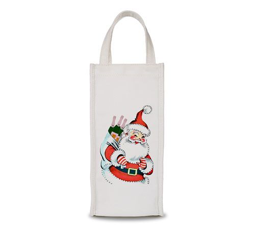 By The Edit Making Spirits Bright Holiday Cheer Wine Bag Tote — View 8