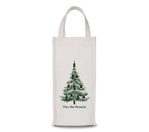 By The Edit Making Spirits Bright Holiday Cheer Wine Bag Tote — View 9