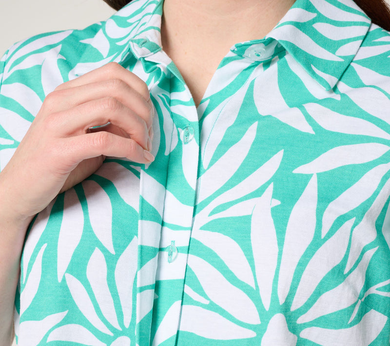 Belle Beach by Kim Gravel Reg Cabana Knit Good Vibrations Jumpsuit — View 11