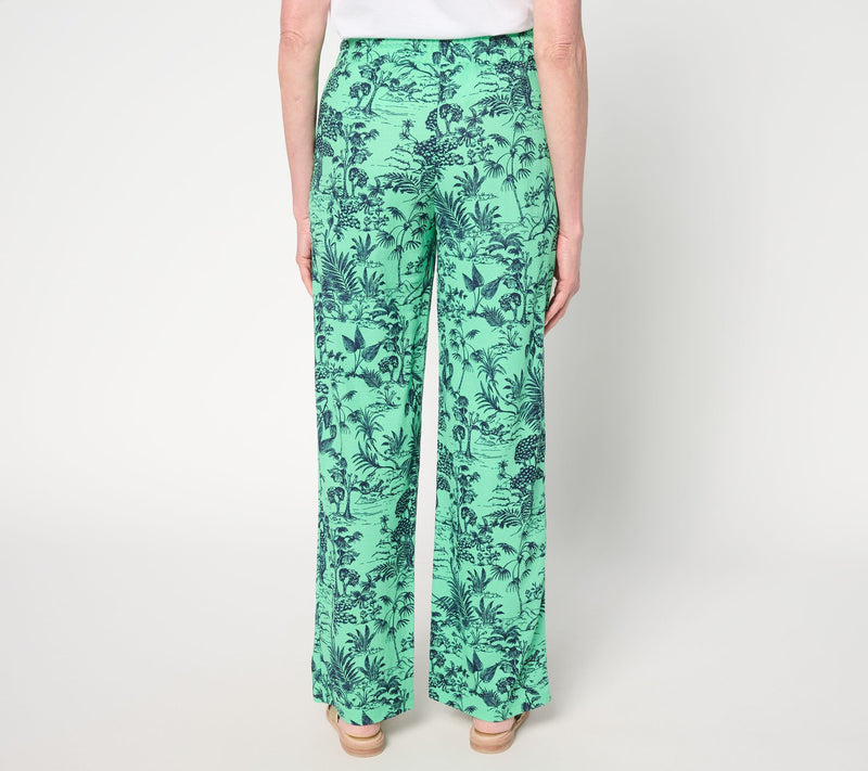 Belle Beach by Kim Gravel Regular Cabana Knit Summer Toile Pant — View 4