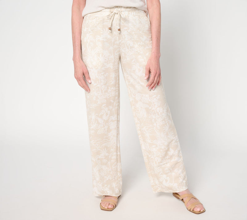 Belle Beach by Kim Gravel Regular Cabana Knit Summer Toile Pant — View 14