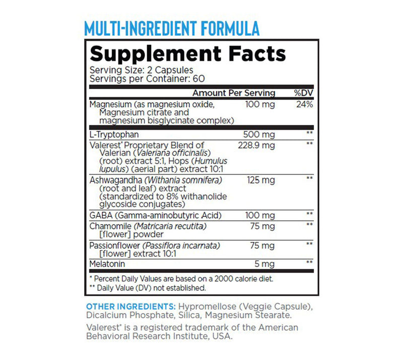 Relaxium Sleep Advanced Strength with Magnesium 60 Day Supply — View 2