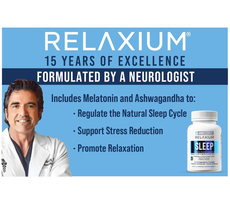 Relaxium Sleep Advanced Strength with Magnesium 60 Day Supply — View 3