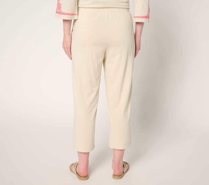 Belle by Kim Gravel Regular Cape Cod Slub Knit Cropped Pant — View 14