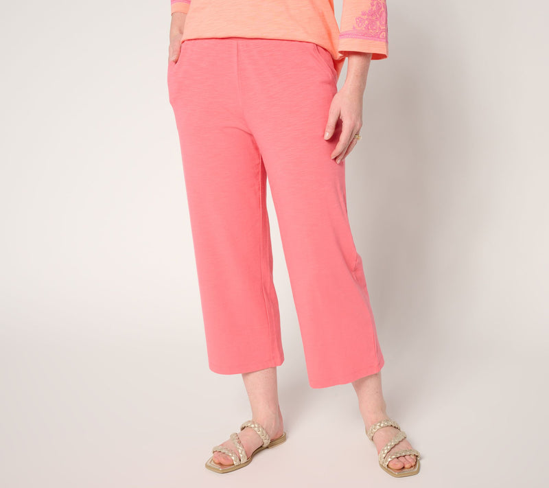 Belle by Kim Gravel Regular Cape Cod Slub Knit Cropped Pant — Main view