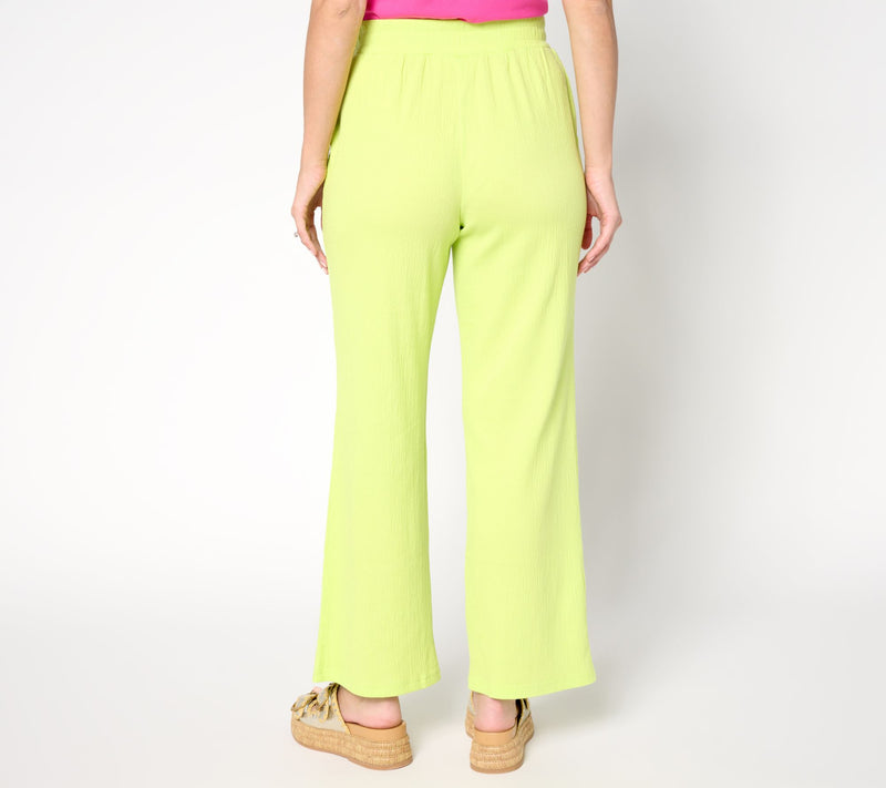 Belle by Kim Gravel Regular Packabelle Getaway Solid Beach Pant — View 17