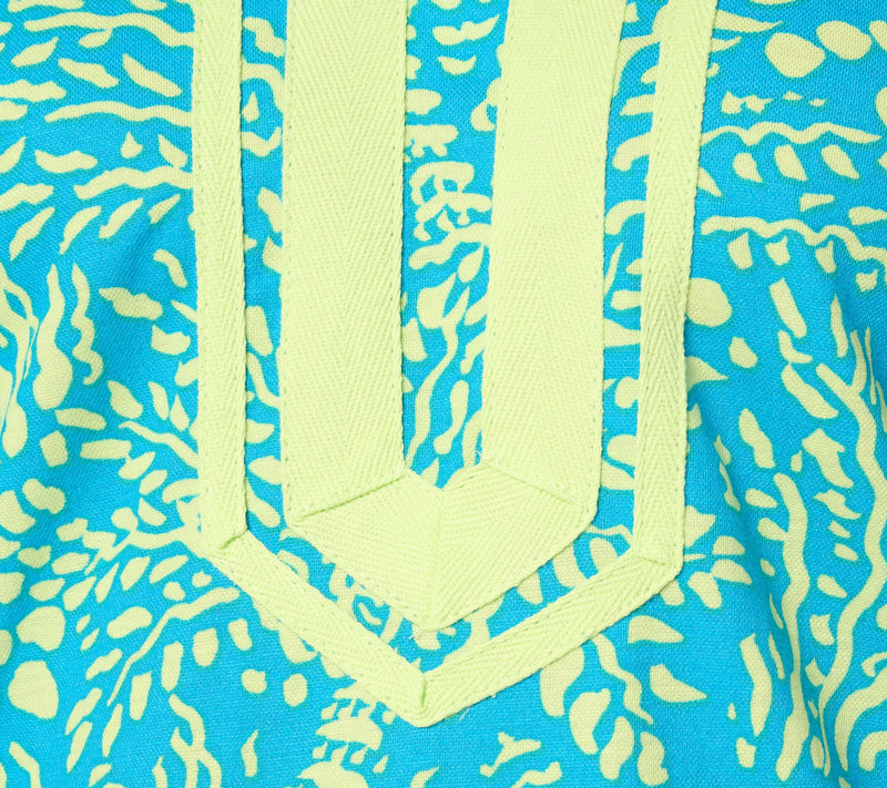 Bellisima by Kim Gravel Regular Cabana Knit Palm Trim Tunic — View 16
