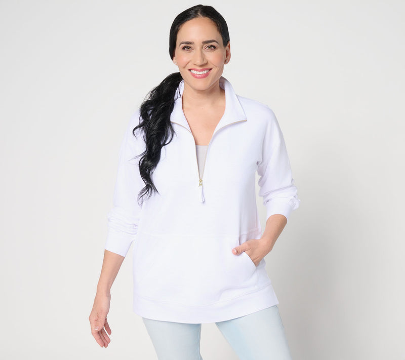 Belle by Kim Gravel Half Zip Kanga Top — View 12