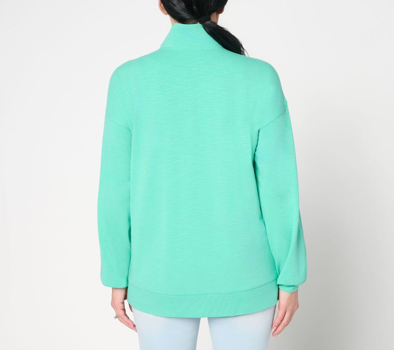 Belle by Kim Gravel Half Zip Kanga Top — View 4