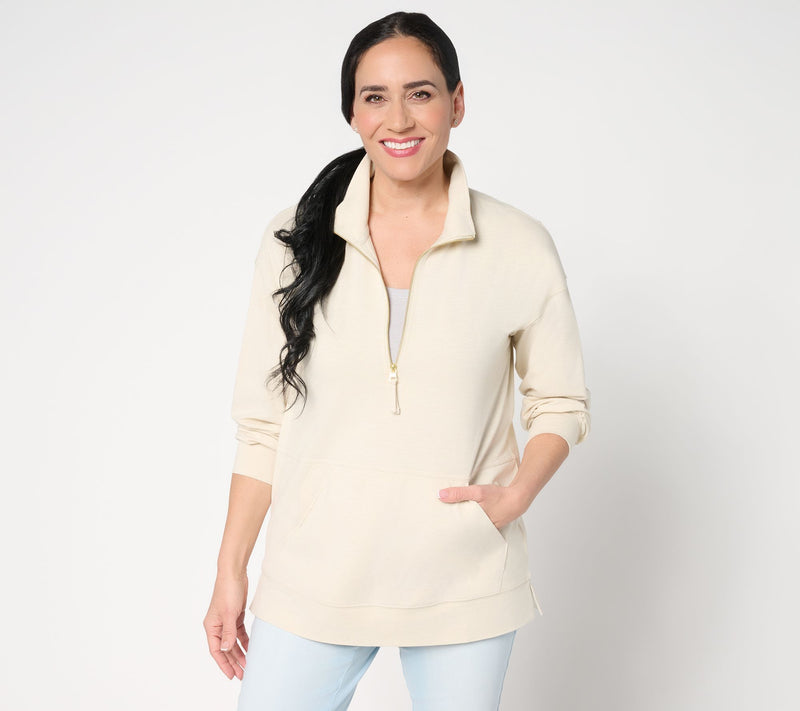 Belle by Kim Gravel Half Zip Kanga Top — View 16
