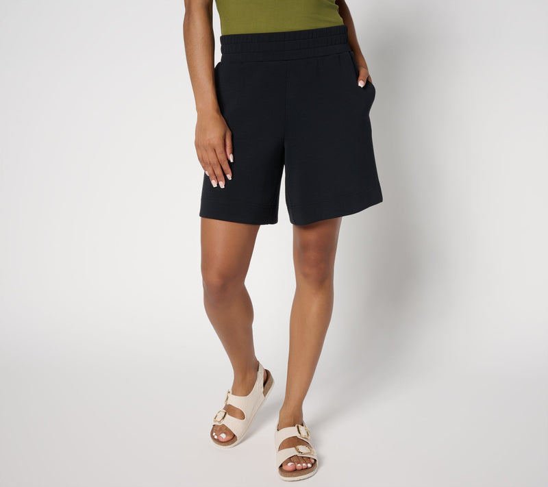 Belle by Kim Gravel ScubaLuxe Wide Hem 7" Short — View 11