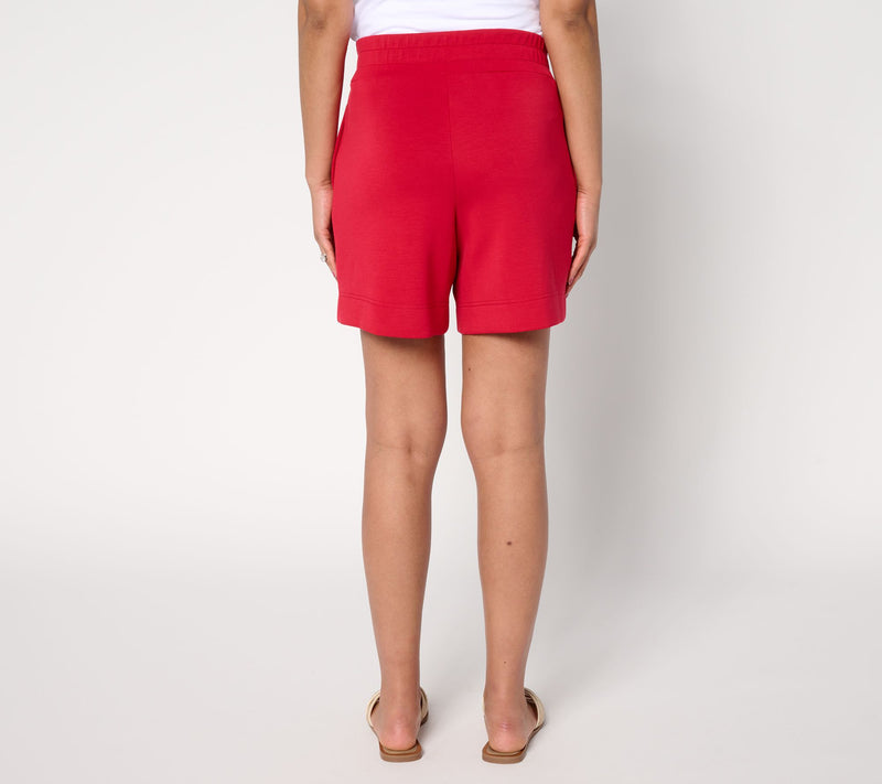 Belle by Kim Gravel ScubaLuxe Wide Hem 7" Short — View 14