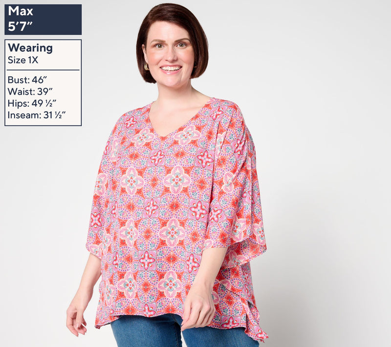 Belle by Kim Gravel Italian Tile Poncho — View 3