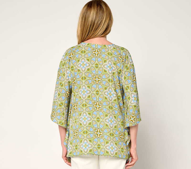 Belle by Kim Gravel Italian Tile Poncho — View 5