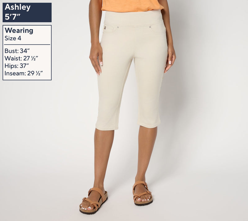 Belle by Kim Gravel Regular TripleLuxe Twill Confetti Pedal Pusher — View 7