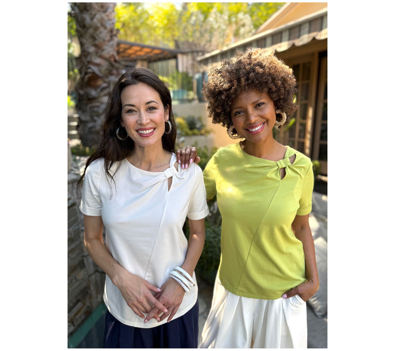 BEAUTIFUL by Lawrence Zarian Classic Knit Twist Detail Top — View 8