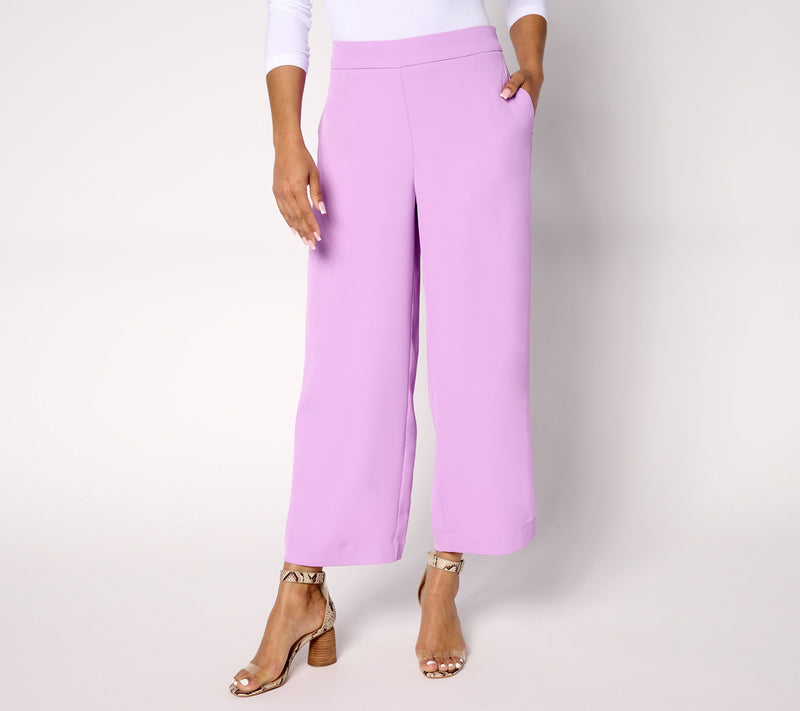 nicole by Nicole Miller Petite Cropped Pull-On Stretch Pant — View 5