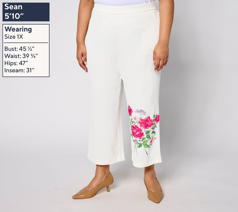nicole by Nicole Miller Petite Cropped Pull-On Stretch Pant — View 8