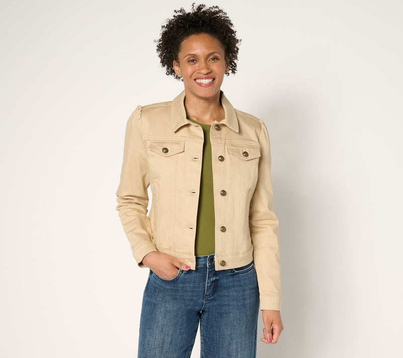Studio Park x Rosina Grosso Short Denim Jacket — View 10