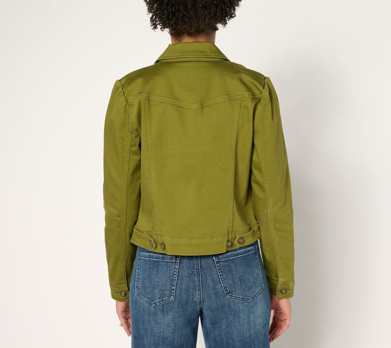 Studio Park x Rosina Grosso Short Denim Jacket — View 4