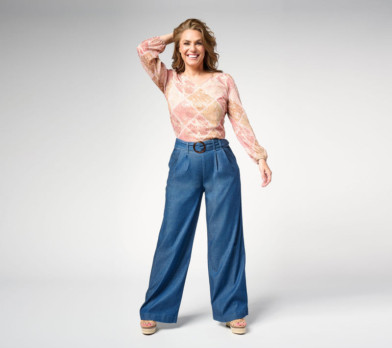 Studio Park x Rosina Grosso Foil Printed Chiffon Blouse — View 10