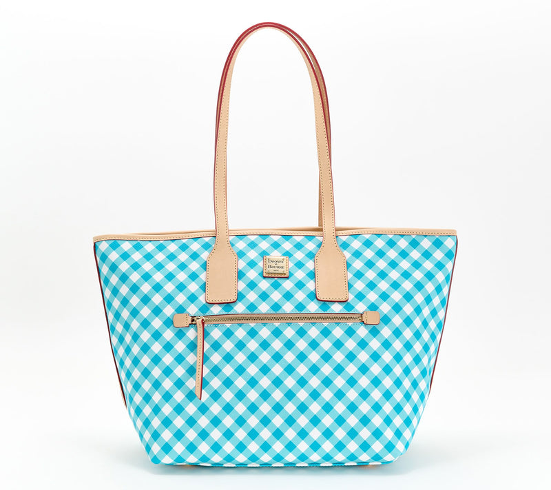 Dooney & Bourke Coated Cotton Gingham Large Tote — View 2