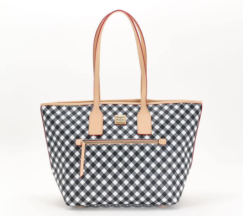 Dooney & Bourke Coated Cotton Gingham Large Tote — View 13