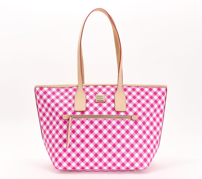 Dooney & Bourke Coated Cotton Gingham Large Tote — View 14
