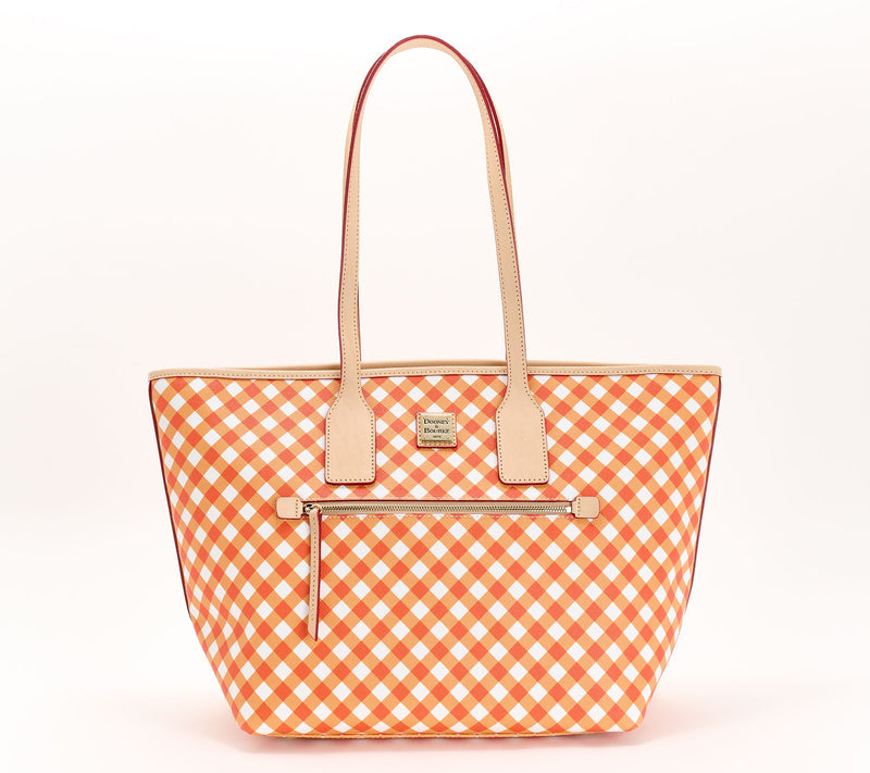 Dooney & Bourke Coated Cotton Gingham Large Tote — View 15