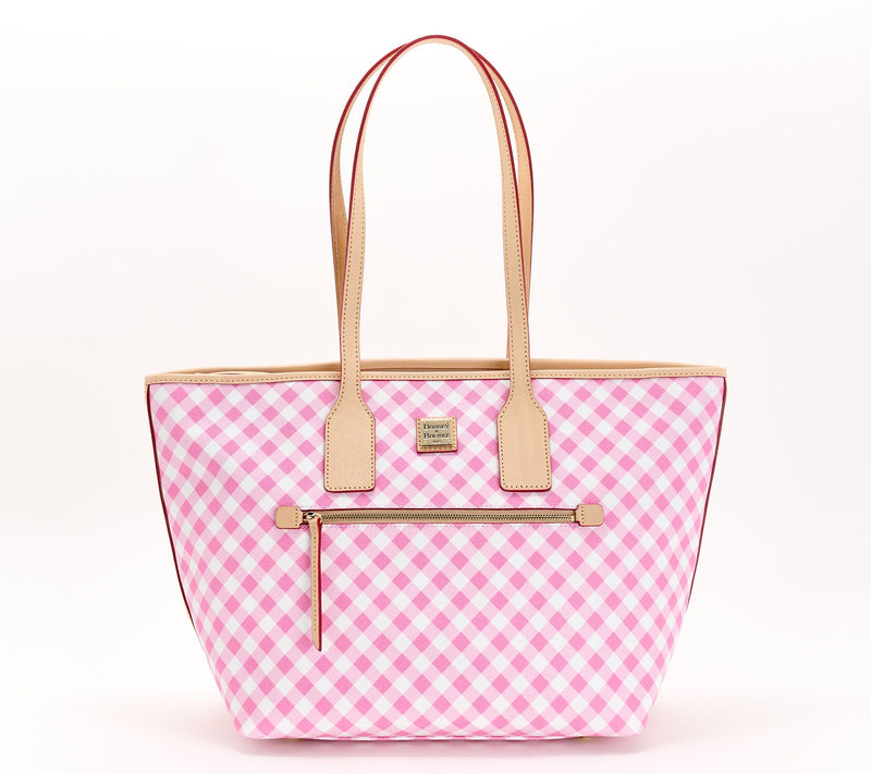 Dooney & Bourke Coated Cotton Gingham Large Tote — View 16