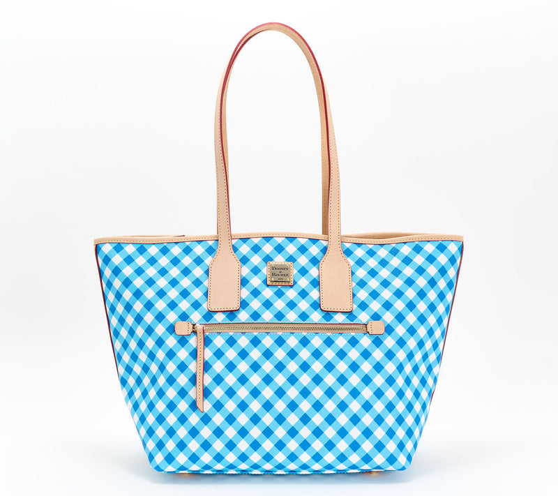 Dooney & Bourke Coated Cotton Gingham Large Tote — View 3