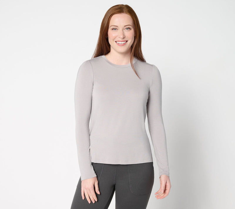Barefoot Dreams Malibu Collection Peached Jersey L/S Tee — View 12
