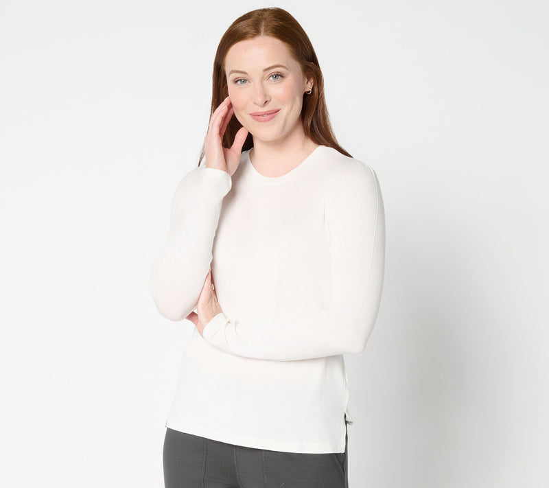 Barefoot Dreams Malibu Collection Peached Jersey L/S Tee — View 13