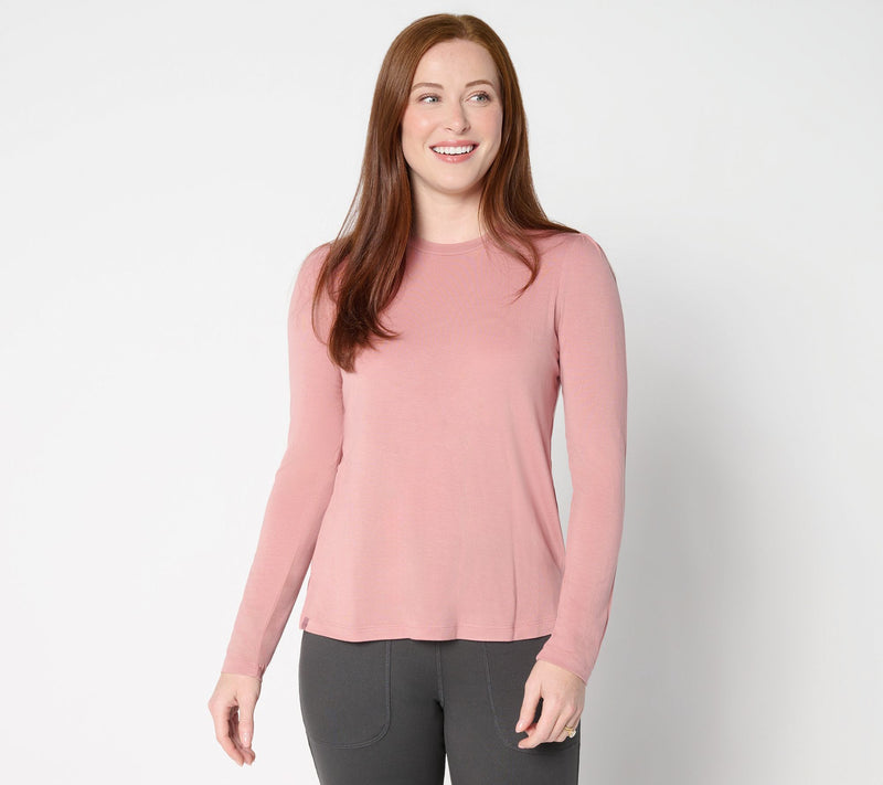 Barefoot Dreams Malibu Collection Peached Jersey L/S Tee — View 15
